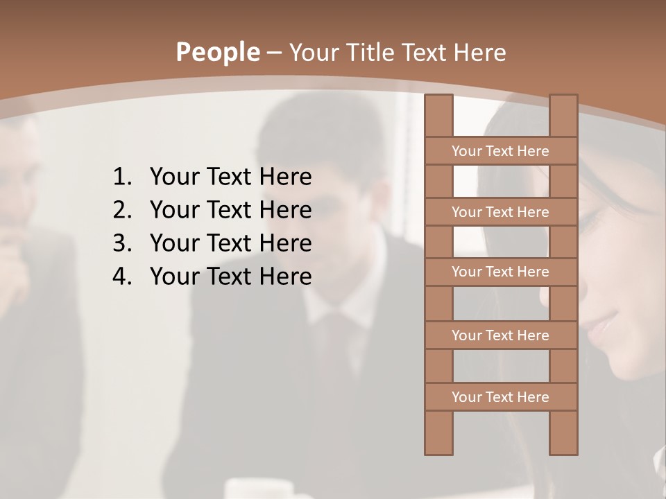 A Woman Sitting At A Table With A Cup Of Coffee In Front Of Her PowerPoint Template
