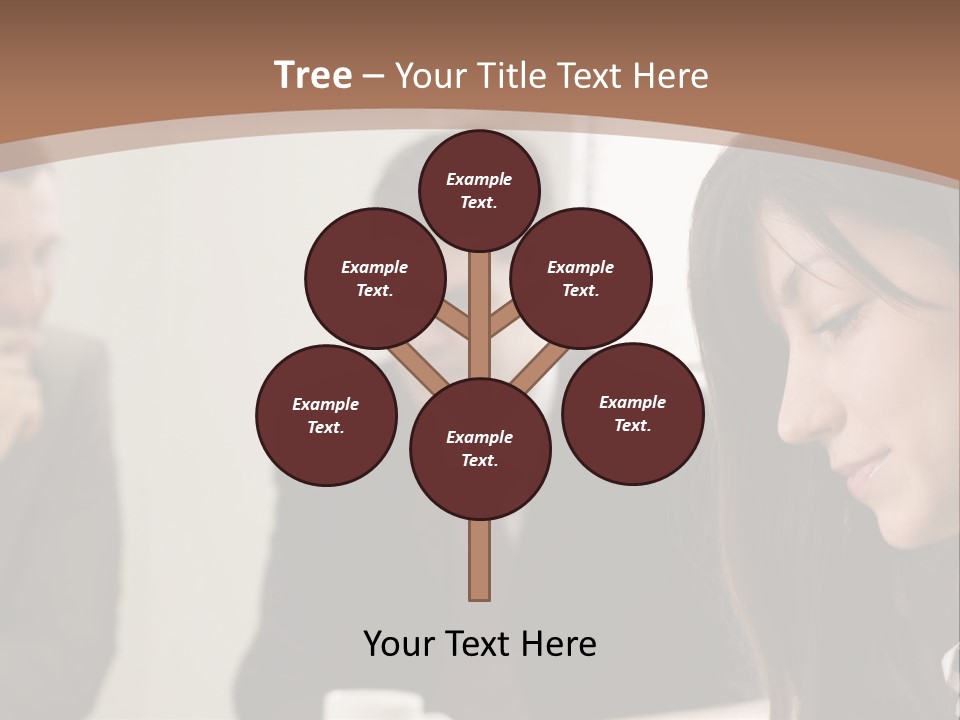 A Woman Sitting At A Table With A Cup Of Coffee In Front Of Her PowerPoint Template