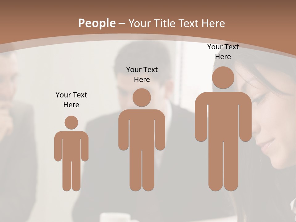 A Woman Sitting At A Table With A Cup Of Coffee In Front Of Her PowerPoint Template