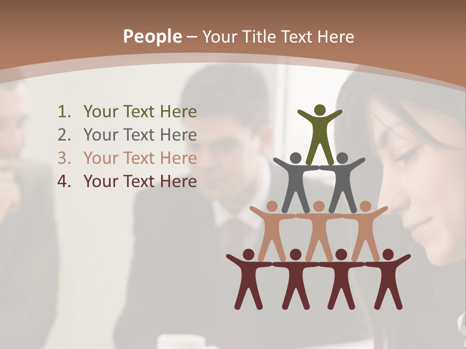 A Woman Sitting At A Table With A Cup Of Coffee In Front Of Her PowerPoint Template