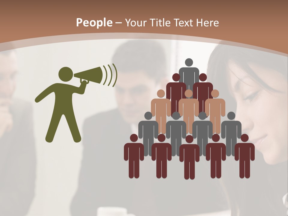 A Woman Sitting At A Table With A Cup Of Coffee In Front Of Her PowerPoint Template