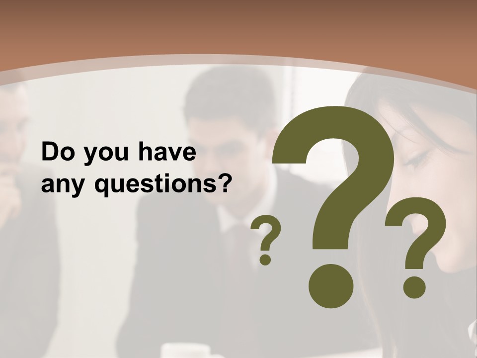 A Woman Sitting At A Table With A Cup Of Coffee In Front Of Her PowerPoint Template