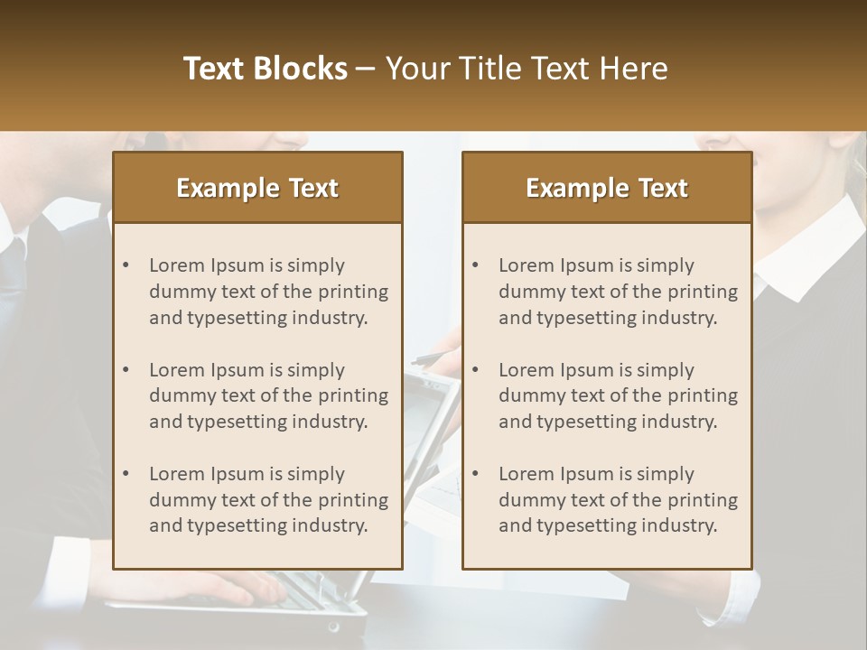 A Group Of People Standing Around A Laptop Computer PowerPoint Template