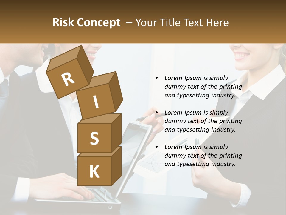 A Group Of People Standing Around A Laptop Computer PowerPoint Template