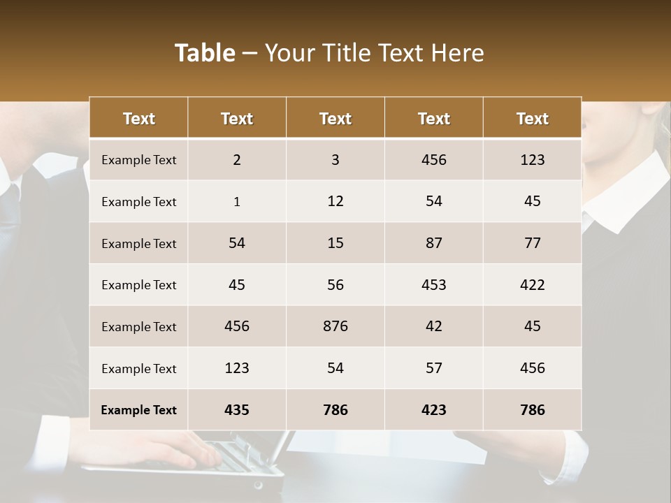 A Group Of People Standing Around A Laptop Computer PowerPoint Template