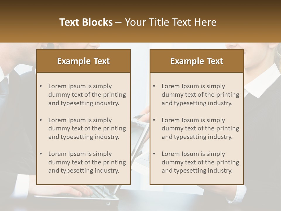 A Group Of People Standing Around A Laptop Computer PowerPoint Template