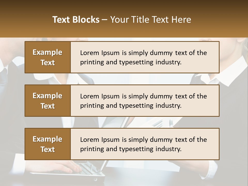 A Group Of People Standing Around A Laptop Computer PowerPoint Template
