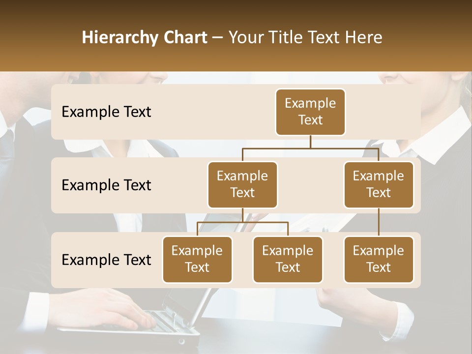 A Group Of People Standing Around A Laptop Computer PowerPoint Template
