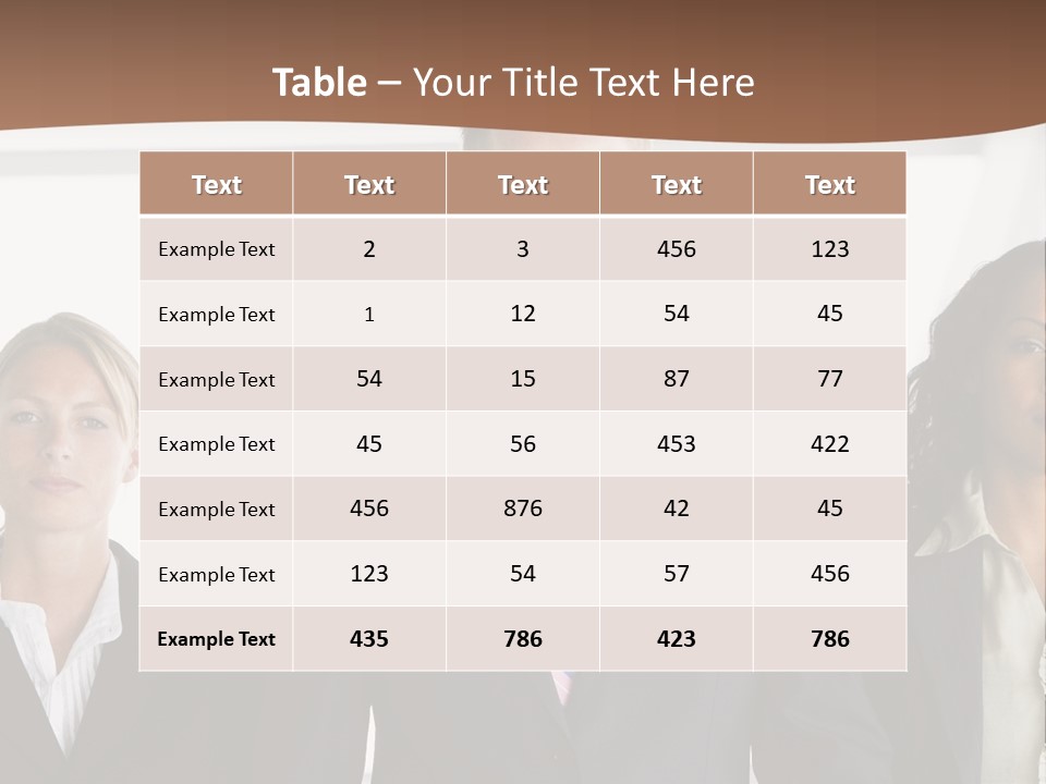 A Group Of Business People Standing Next To Each Other PowerPoint Template