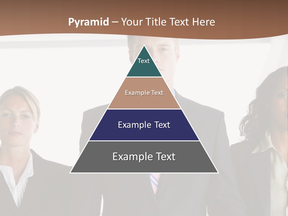 A Group Of Business People Standing Next To Each Other PowerPoint Template