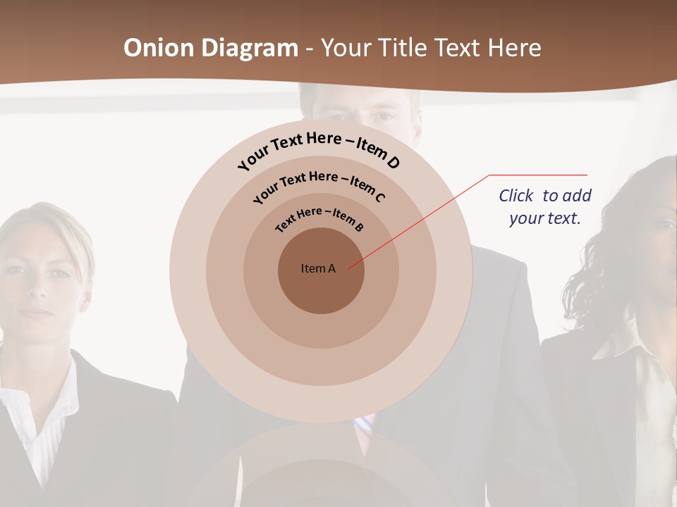 A Group Of Business People Standing Next To Each Other PowerPoint Template