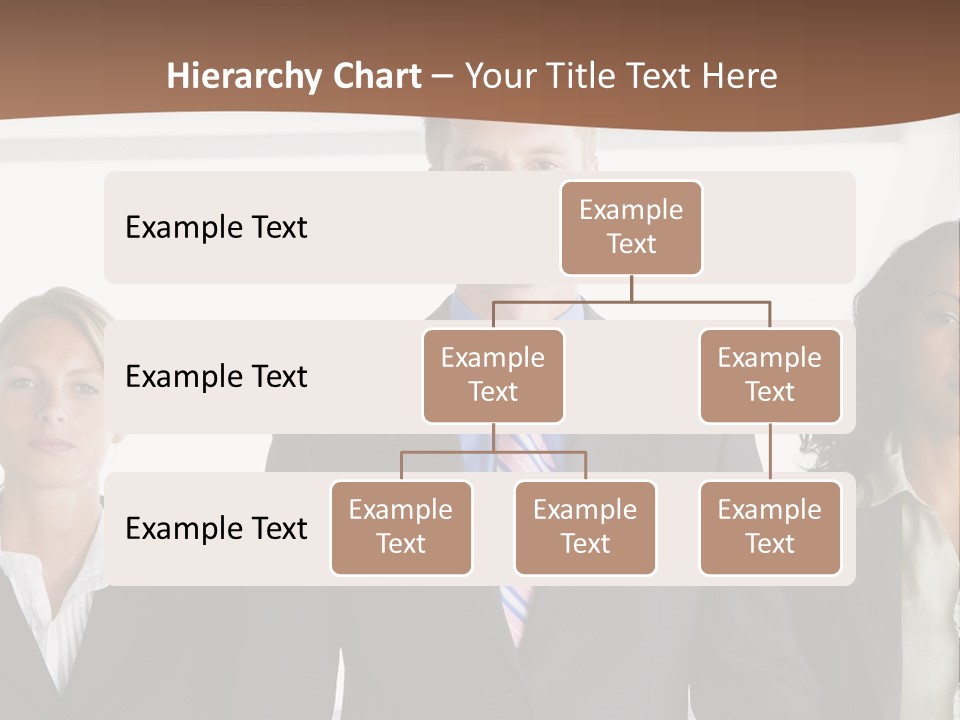 A Group Of Business People Standing Next To Each Other PowerPoint Template