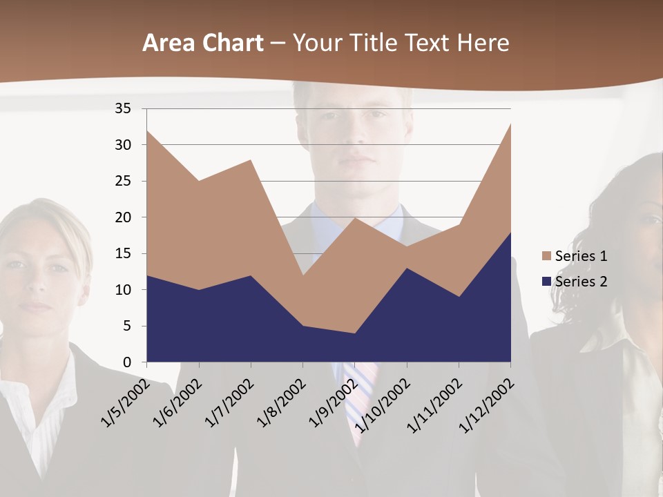 A Group Of Business People Standing Next To Each Other PowerPoint Template
