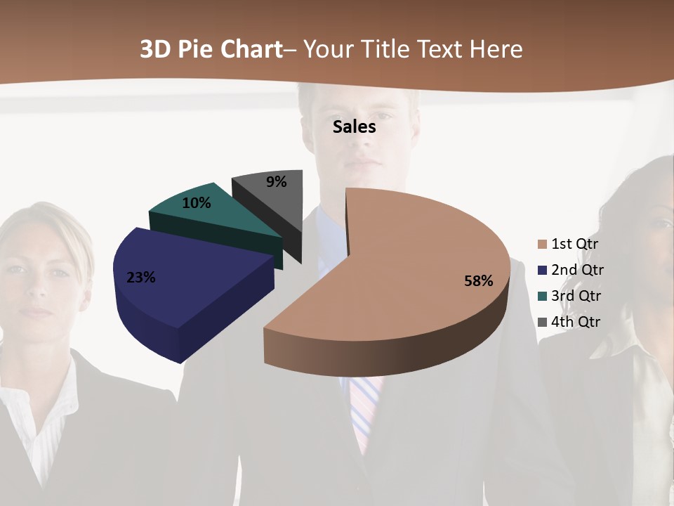 A Group Of Business People Standing Next To Each Other PowerPoint Template