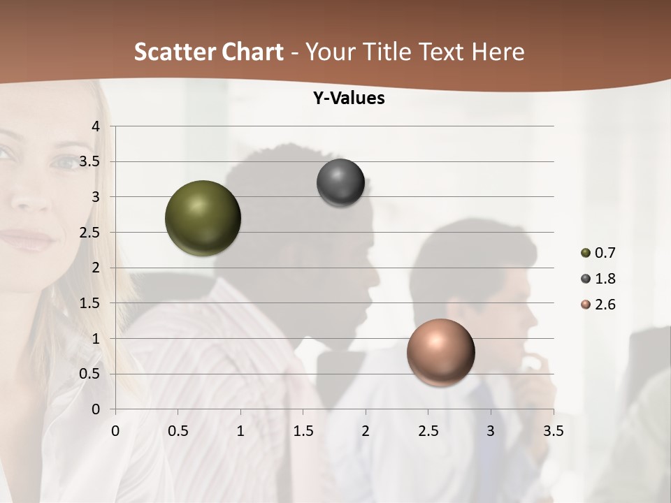 A Group Of Business People Sitting At A Table PowerPoint Template