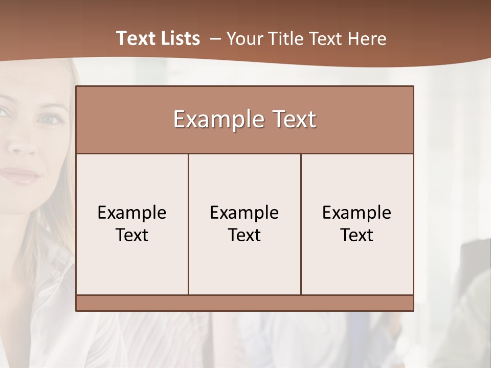A Group Of Business People Sitting At A Table PowerPoint Template