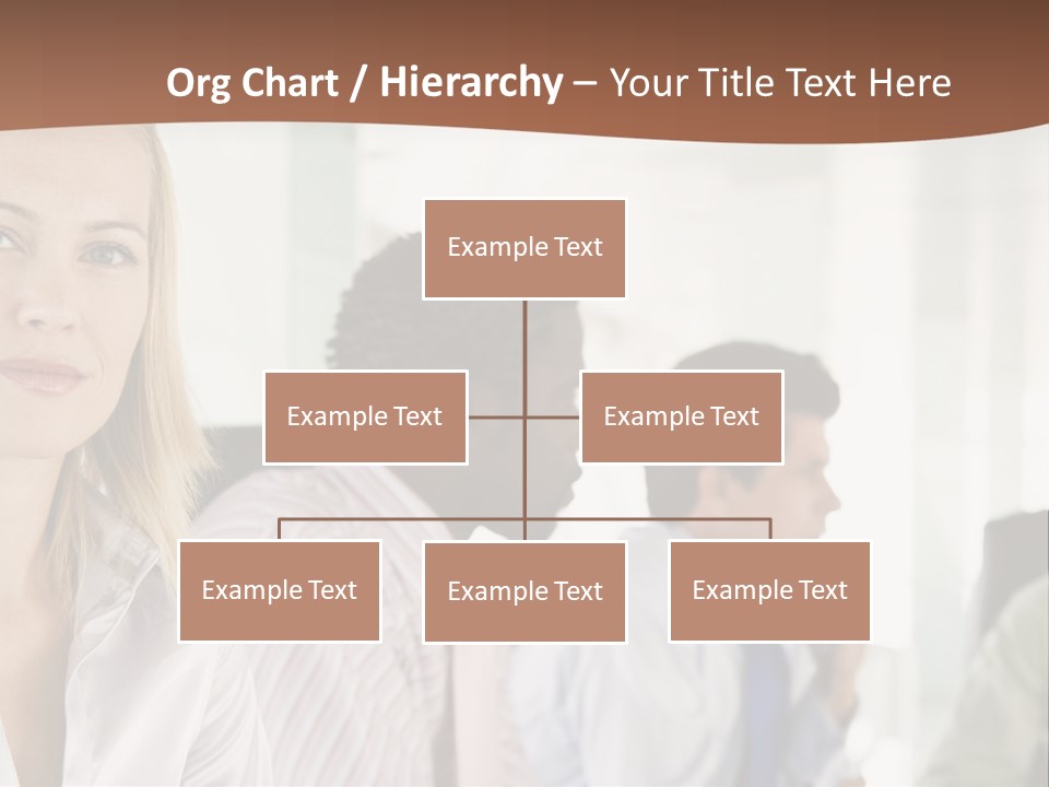 A Group Of Business People Sitting At A Table PowerPoint Template