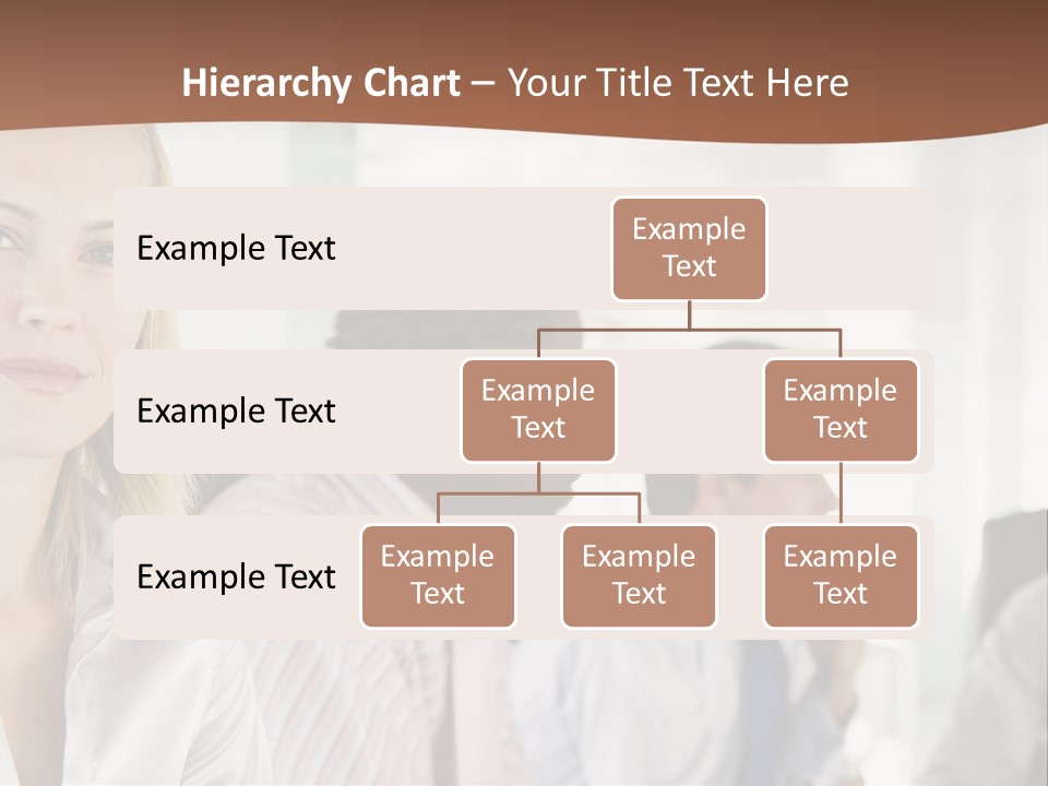 A Group Of Business People Sitting At A Table PowerPoint Template