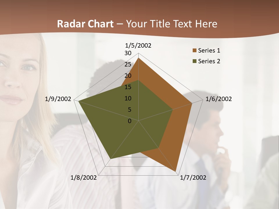 A Group Of Business People Sitting At A Table PowerPoint Template