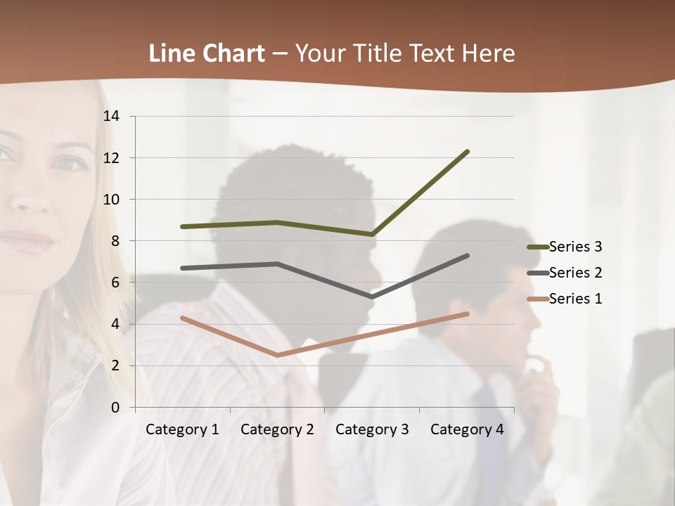 A Group Of Business People Sitting At A Table PowerPoint Template