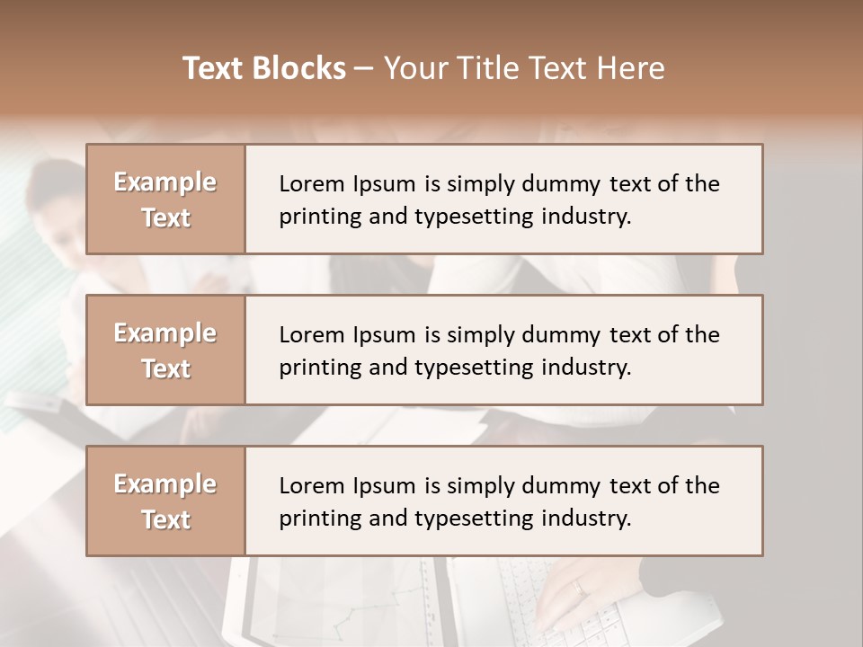 A Group Of People Sitting At A Table With Laptops PowerPoint Template