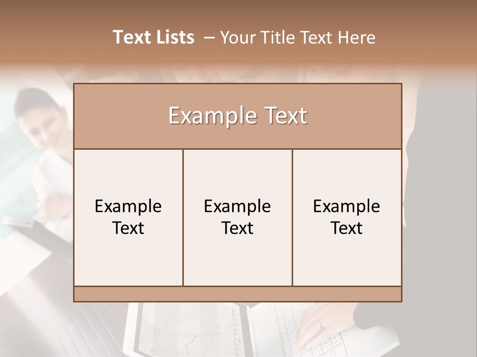 A Group Of People Sitting At A Table With Laptops PowerPoint Template