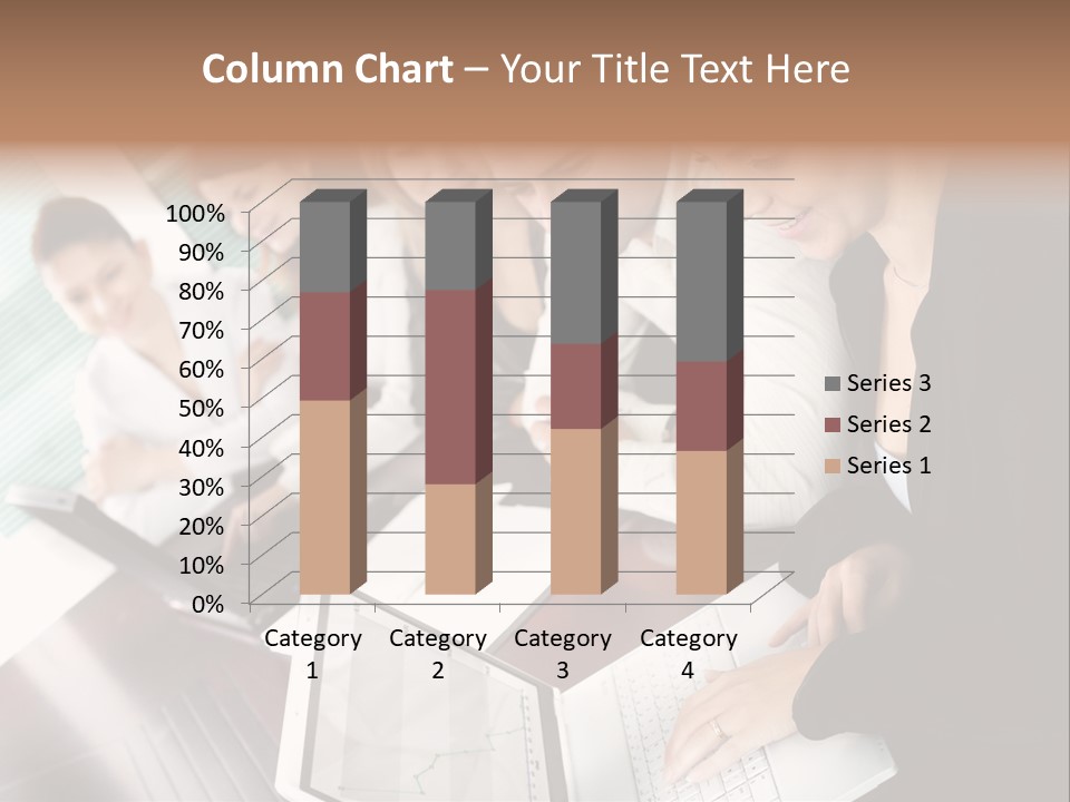 A Group Of People Sitting At A Table With Laptops PowerPoint Template