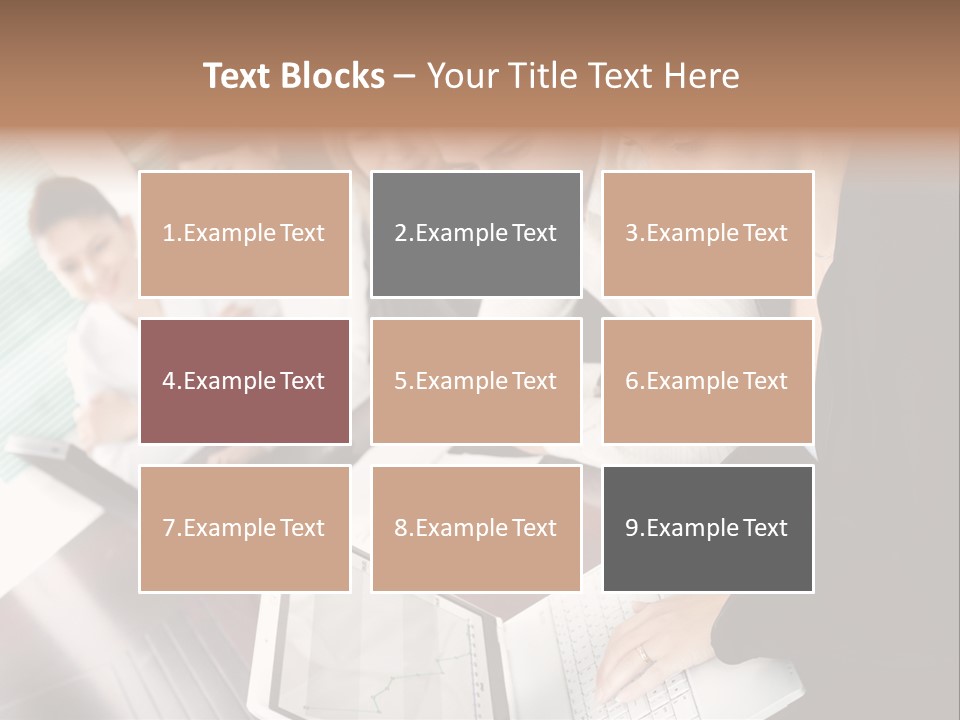 A Group Of People Sitting At A Table With Laptops PowerPoint Template