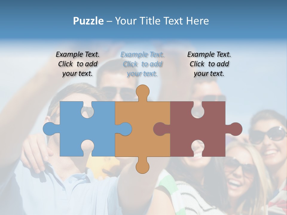 A Group Of People Taking A Picture With A Cell Phone PowerPoint Template