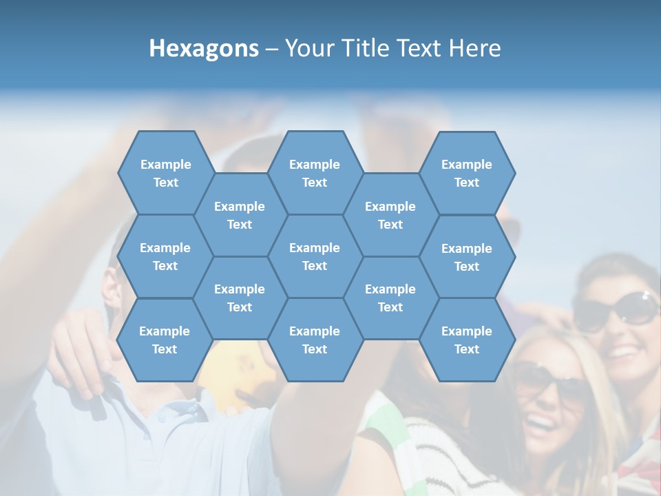 A Group Of People Taking A Picture With A Cell Phone PowerPoint Template