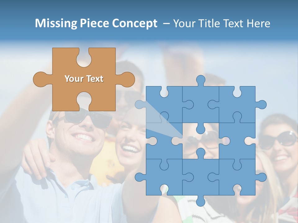 A Group Of People Taking A Picture With A Cell Phone PowerPoint Template