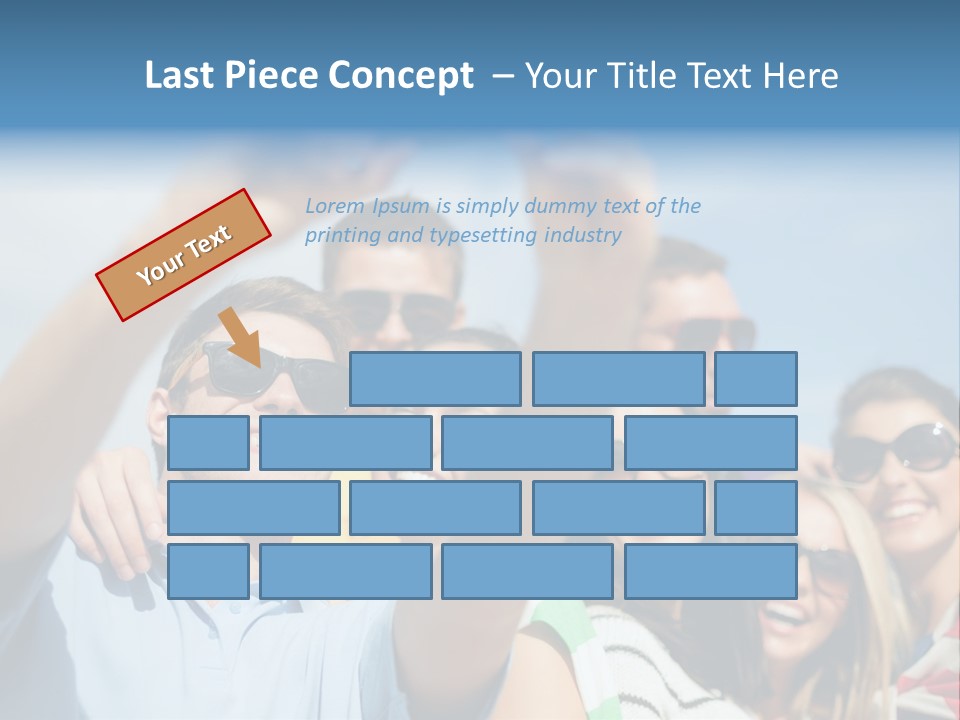A Group Of People Taking A Picture With A Cell Phone PowerPoint Template
