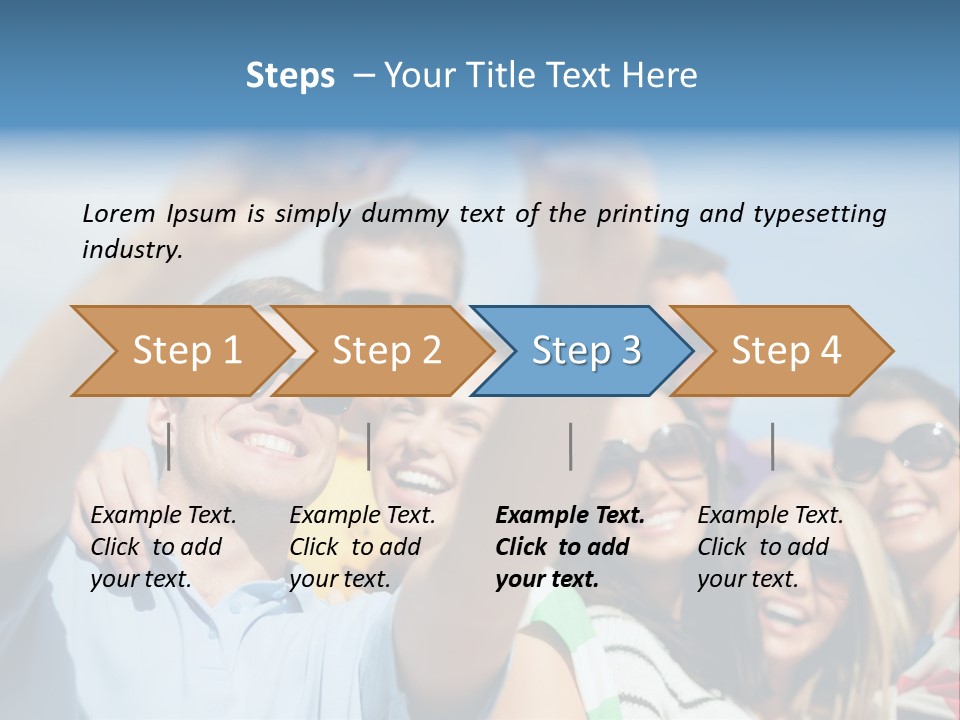 A Group Of People Taking A Picture With A Cell Phone PowerPoint Template