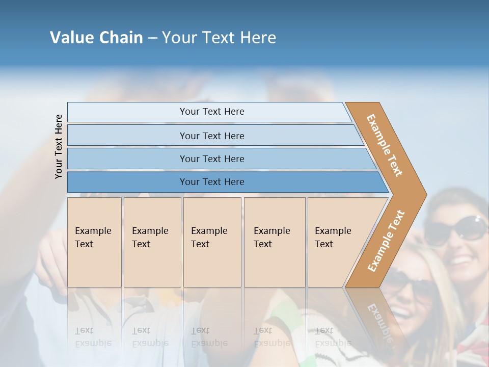 A Group Of People Taking A Picture With A Cell Phone PowerPoint Template