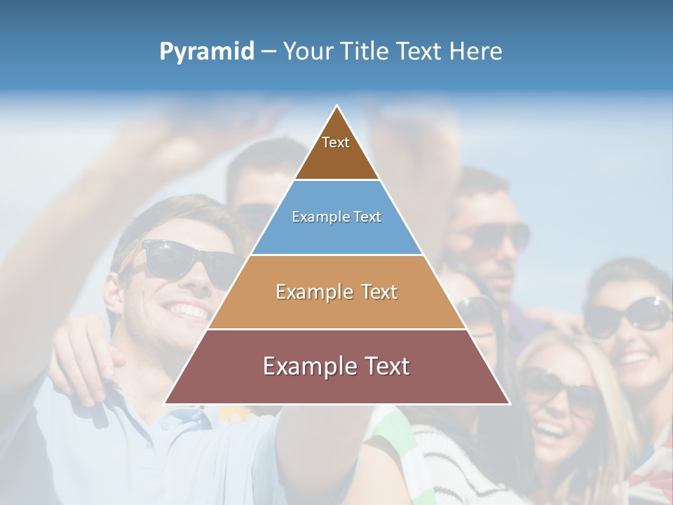 A Group Of People Taking A Picture With A Cell Phone PowerPoint Template