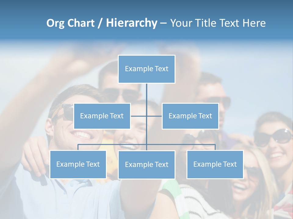 A Group Of People Taking A Picture With A Cell Phone PowerPoint Template