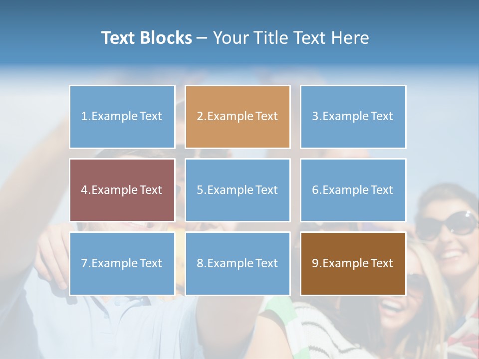 A Group Of People Taking A Picture With A Cell Phone PowerPoint Template