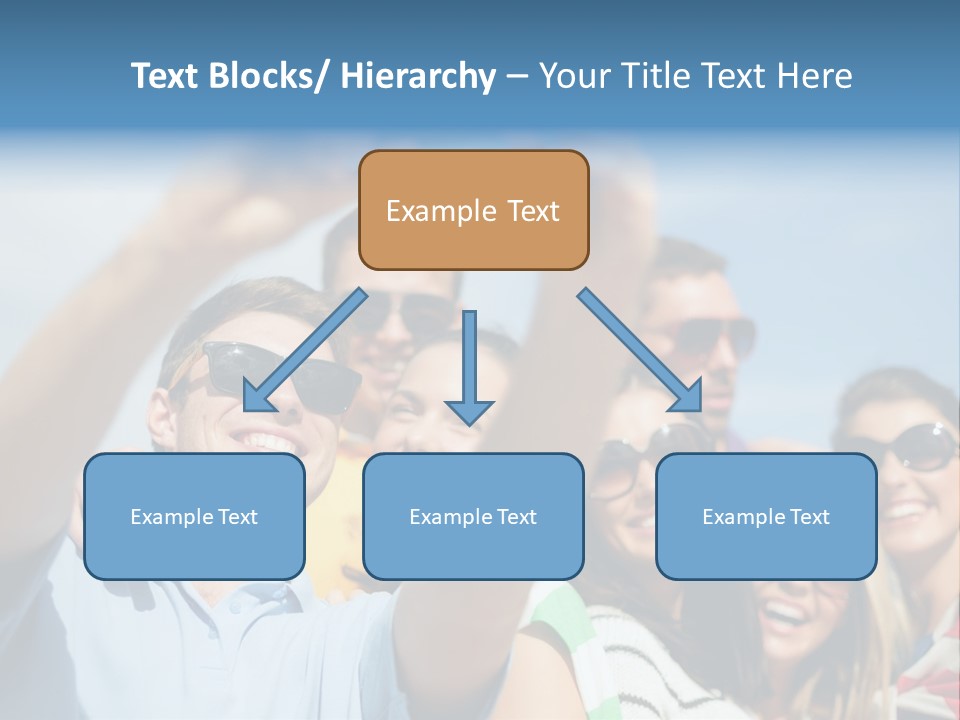 A Group Of People Taking A Picture With A Cell Phone PowerPoint Template