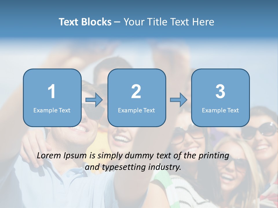 A Group Of People Taking A Picture With A Cell Phone PowerPoint Template