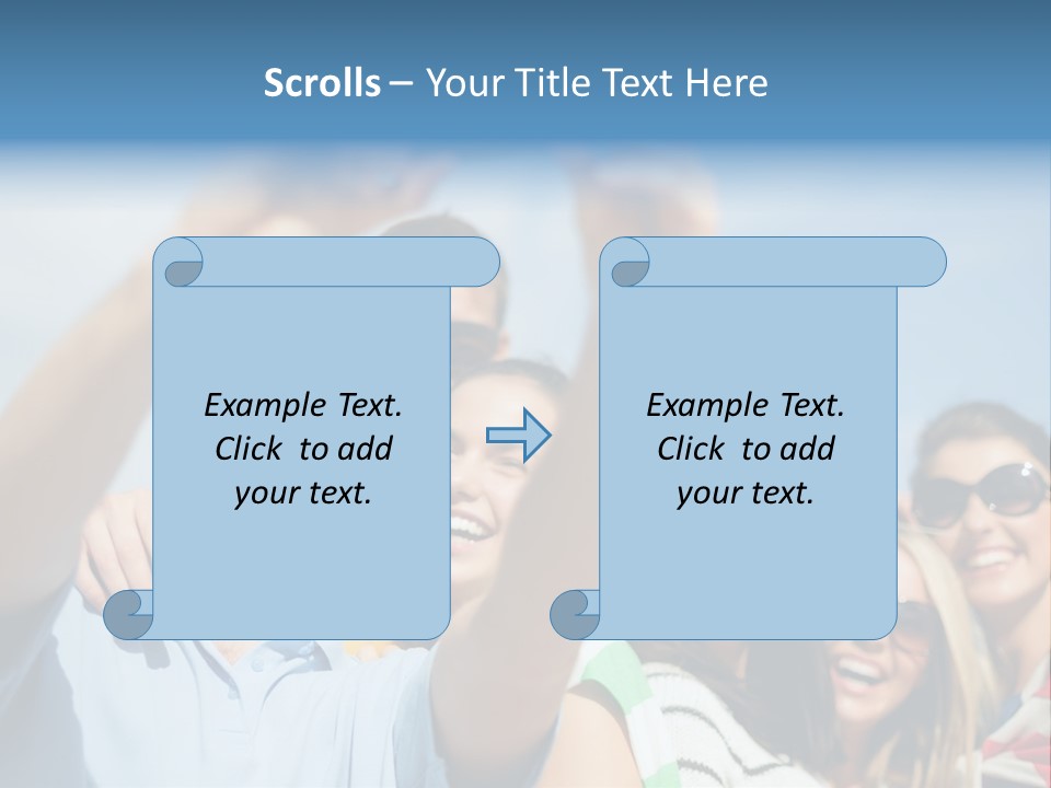A Group Of People Taking A Picture With A Cell Phone PowerPoint Template