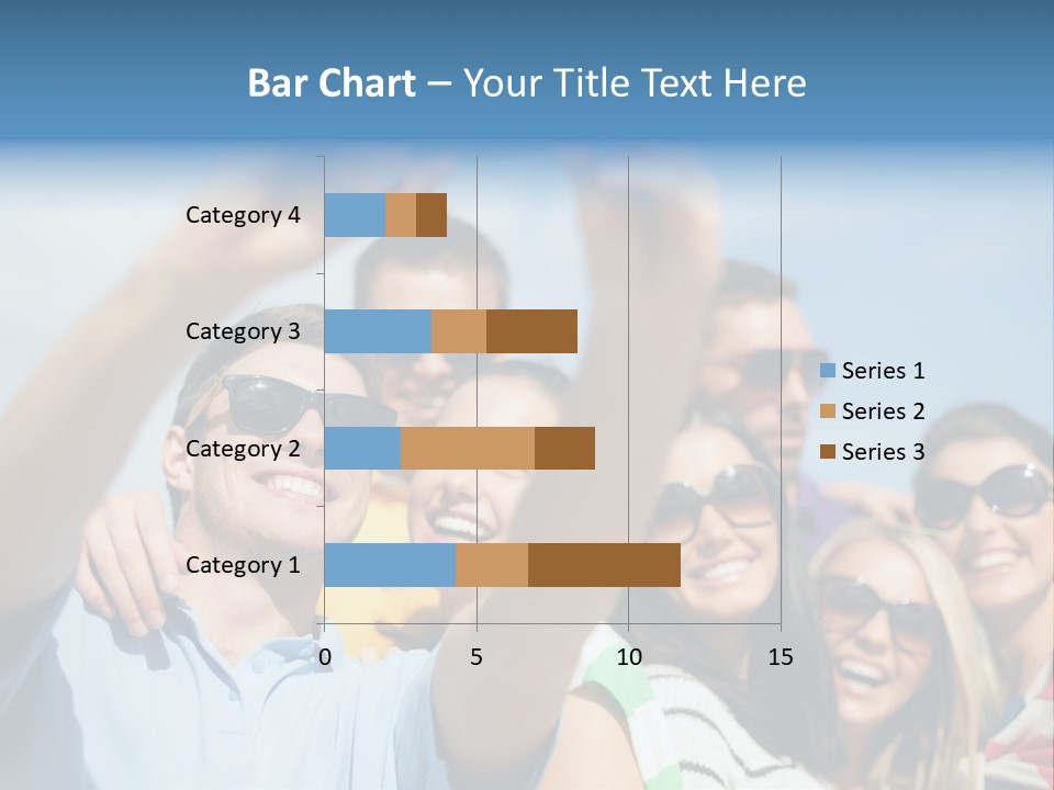 A Group Of People Taking A Picture With A Cell Phone PowerPoint Template