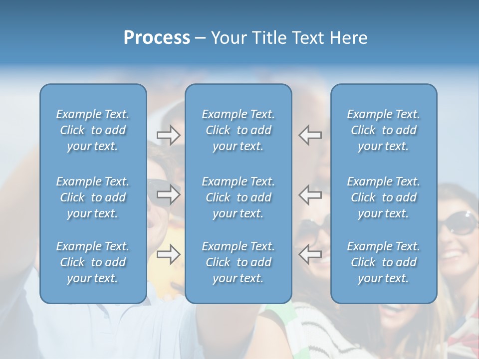 A Group Of People Taking A Picture With A Cell Phone PowerPoint Template