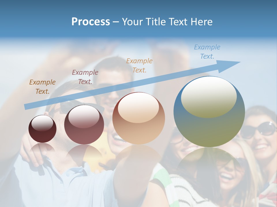 A Group Of People Taking A Picture With A Cell Phone PowerPoint Template