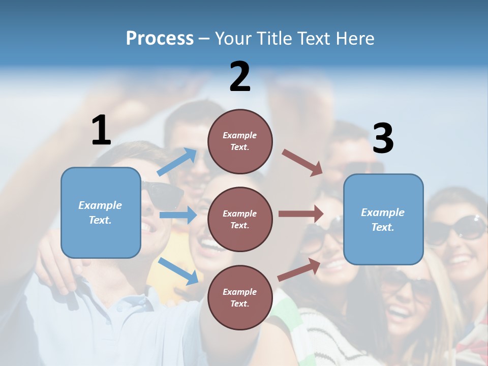 A Group Of People Taking A Picture With A Cell Phone PowerPoint Template