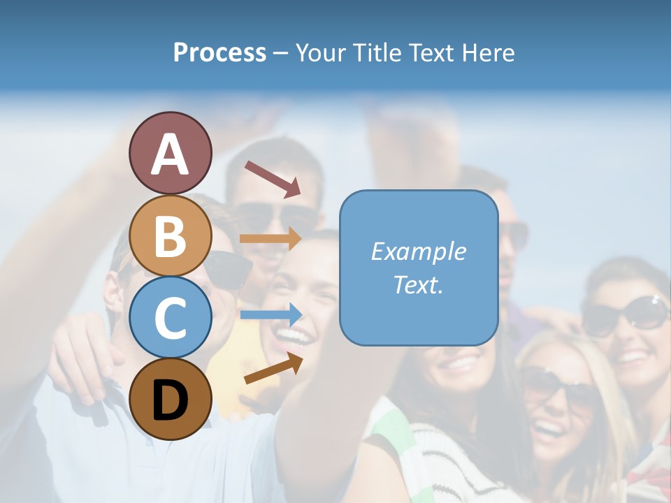 A Group Of People Taking A Picture With A Cell Phone PowerPoint Template