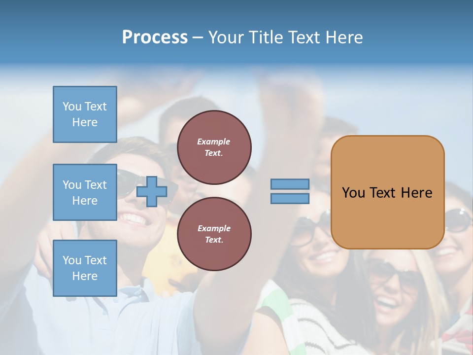 A Group Of People Taking A Picture With A Cell Phone PowerPoint Template
