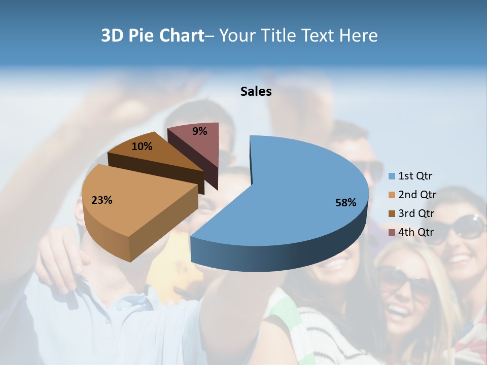 A Group Of People Taking A Picture With A Cell Phone PowerPoint Template