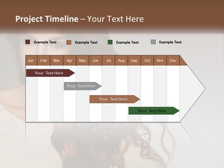 A Woman With Long Red Hair Is Posing For A Picture PowerPoint Template