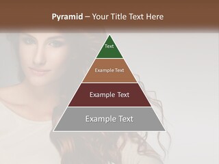 A Woman With Long Red Hair Is Posing For A Picture PowerPoint Template