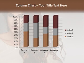 A Woman With Long Red Hair Is Posing For A Picture PowerPoint Template